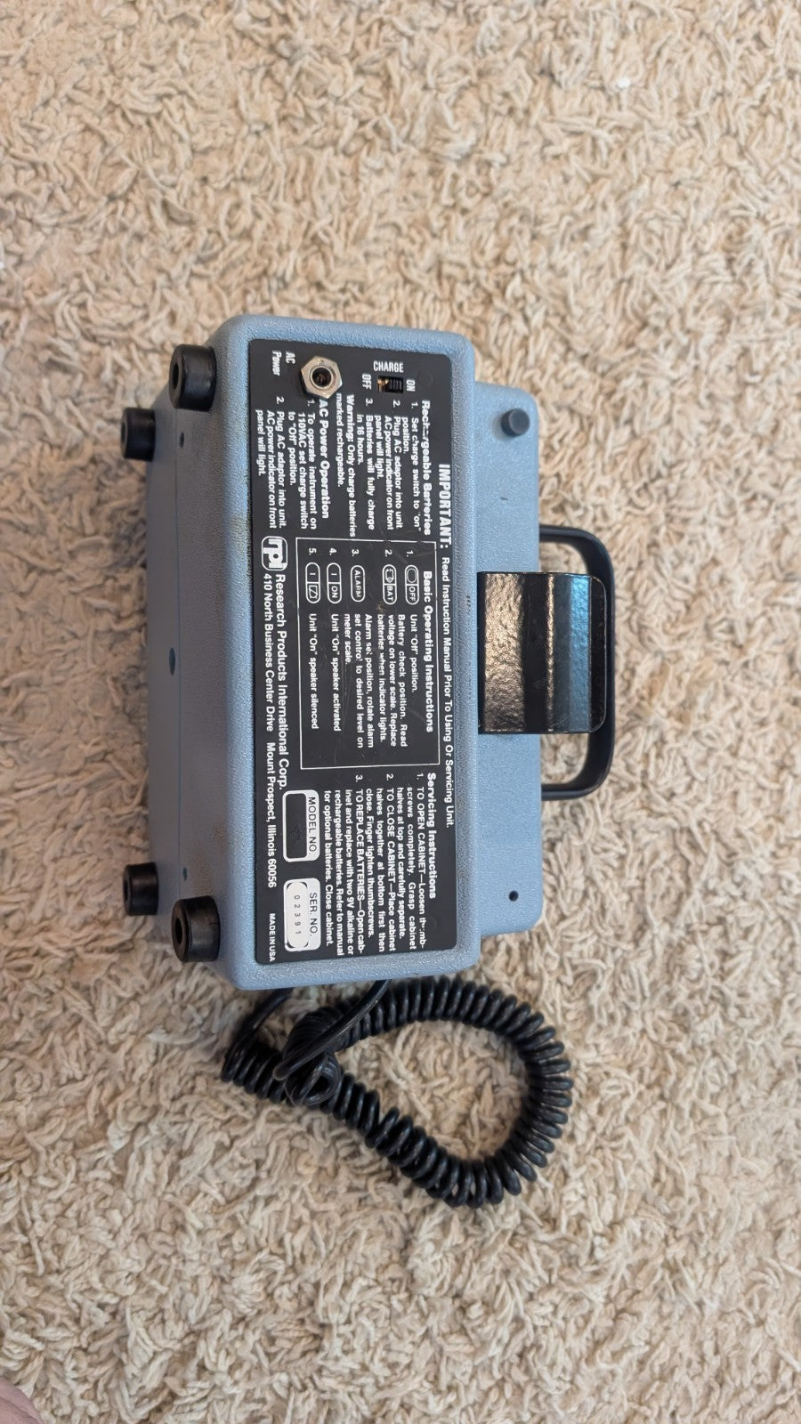 Rpi Gm-2 Survey Meter For End Window Probe Or Other Geiger Counter Meter
