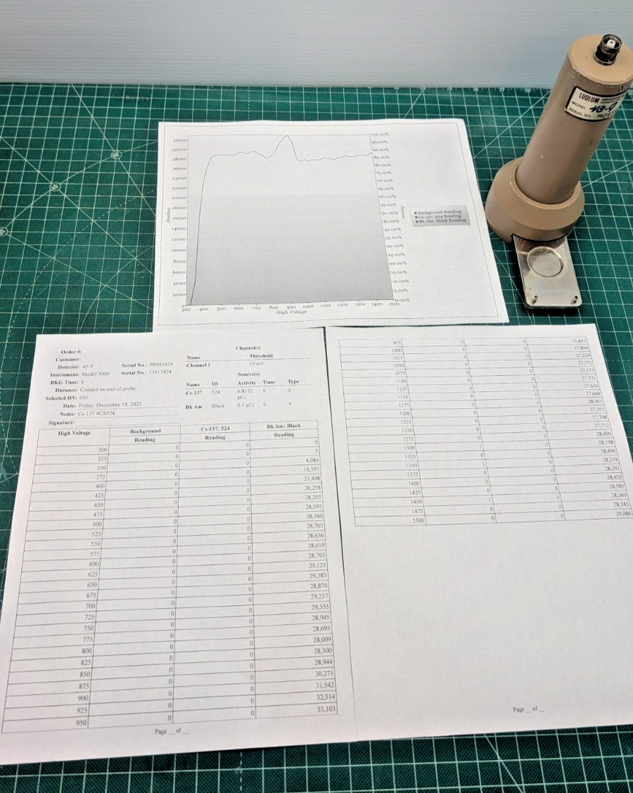 1x Ludlum 43-9 Alpha Scintillator Probe, Verified, and GUARANTEED for 1 yr