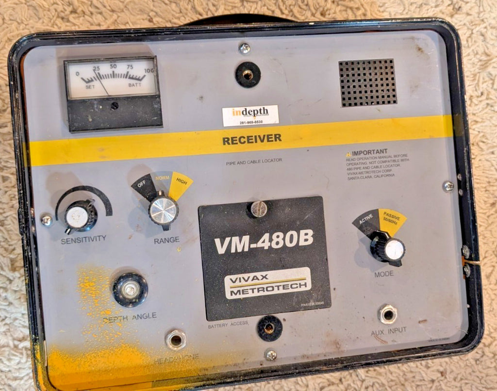 Vivax Metrotech VM-480B Split Box Pipe and Cable Locator With Cables