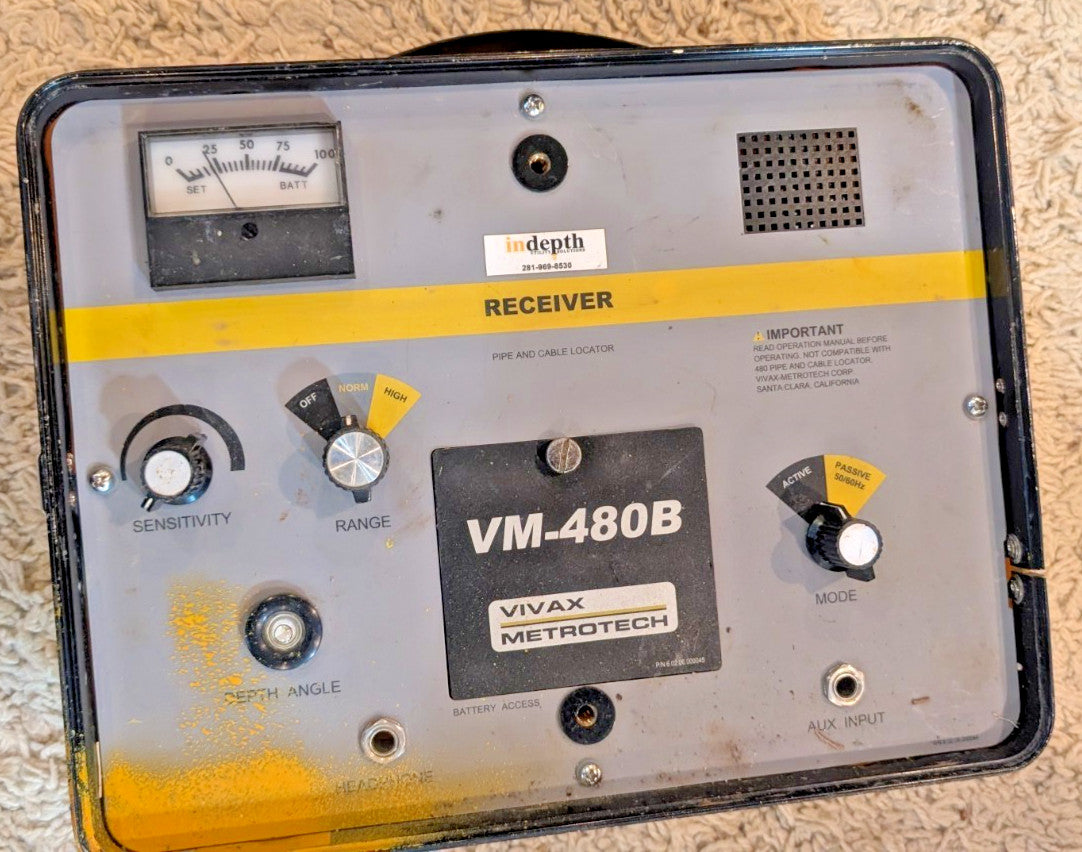 Vivax Metrotech VM-480B Split Box Pipe and Cable Locator With Cables