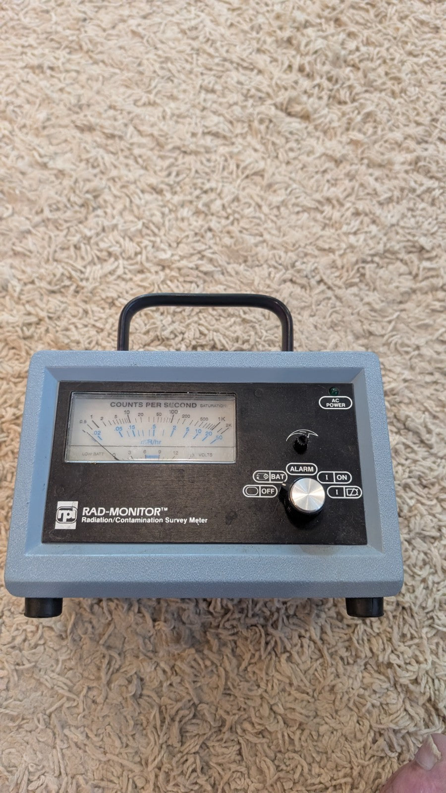 Rpi Gm-2 Survey Meter For End Window Probe Or Other Geiger Counter Meter