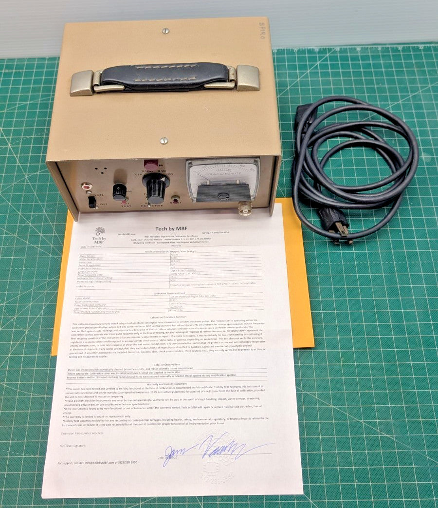 1x Ludlum Model 177 Bench Top Counter, Tested, NIST traceable, 1 Year Guaranteed