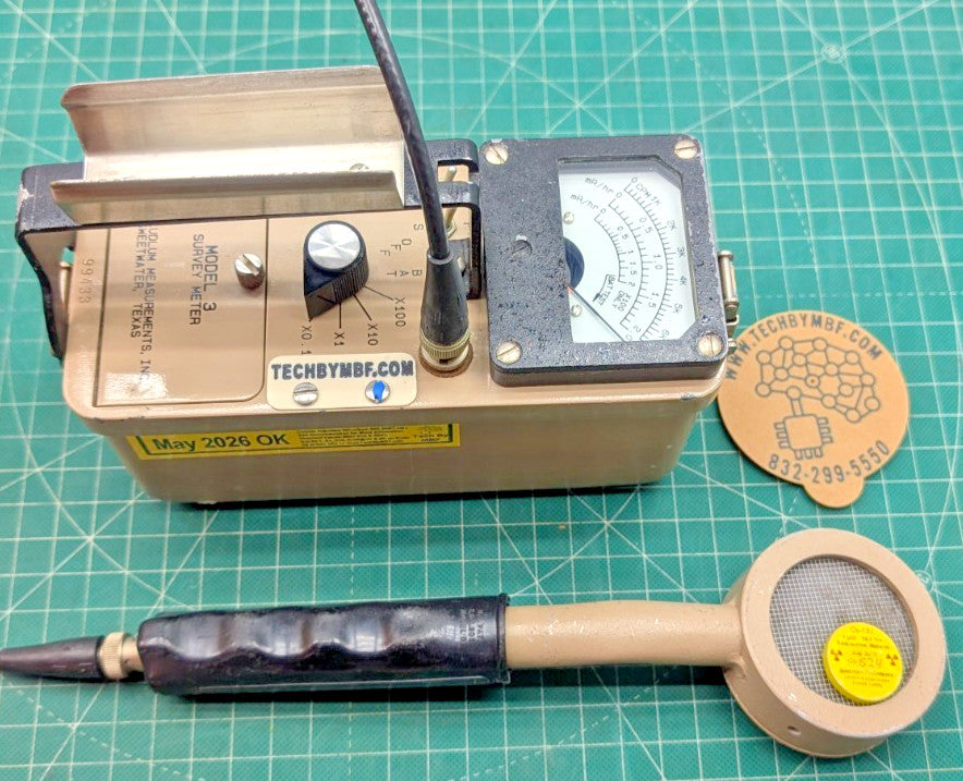 1x CLEAN BNC Ludlum Model 3 Survey Meter  44-9 2026 Calibrated, and GUARANTEED