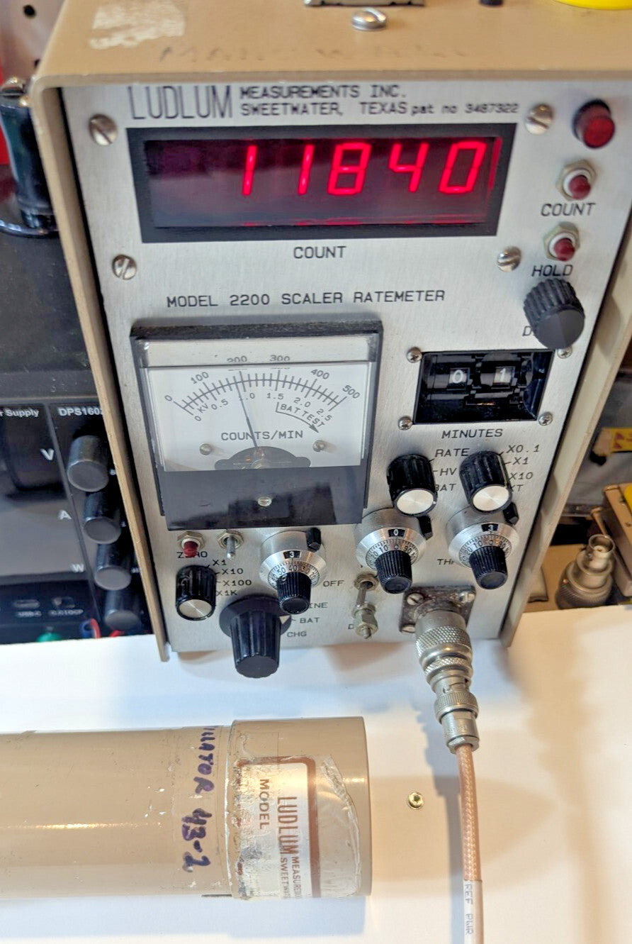 1x Ludlum 43-2 Alpha Scintillator Probe, Verified, and GUARANTEED for 1 yr
