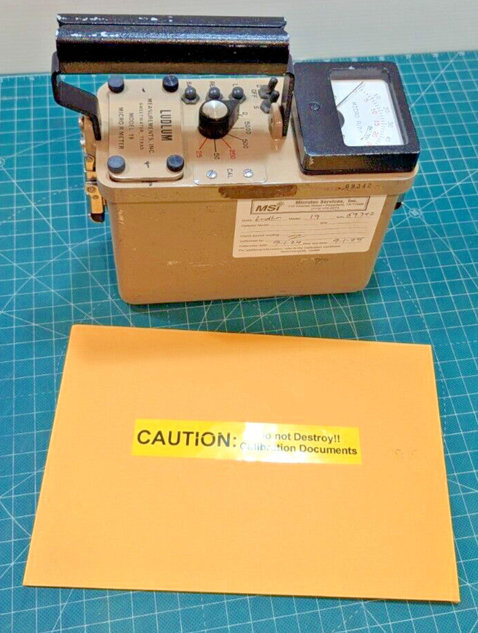 Ludlum Model 19 NaI Micro R Survey Meter 2026 Lab Calibrated 1 Yr Guarantee