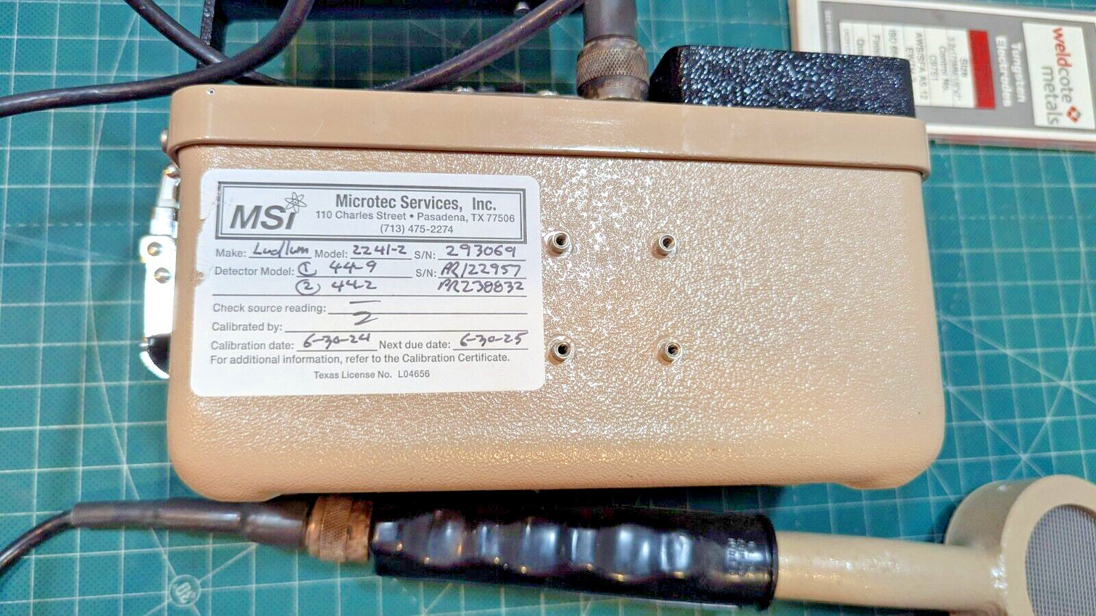 NORM Ludlum Model 2241-2 Digital Survey Meter 2x Probes + Case 2026 CALIBRATION!