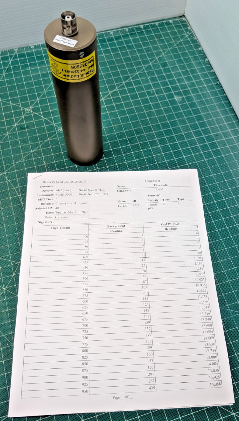 1x 44-2 Ludlum Equivalent Shorter Gamma Scintillation Probe GUARANTEED for 1 yr