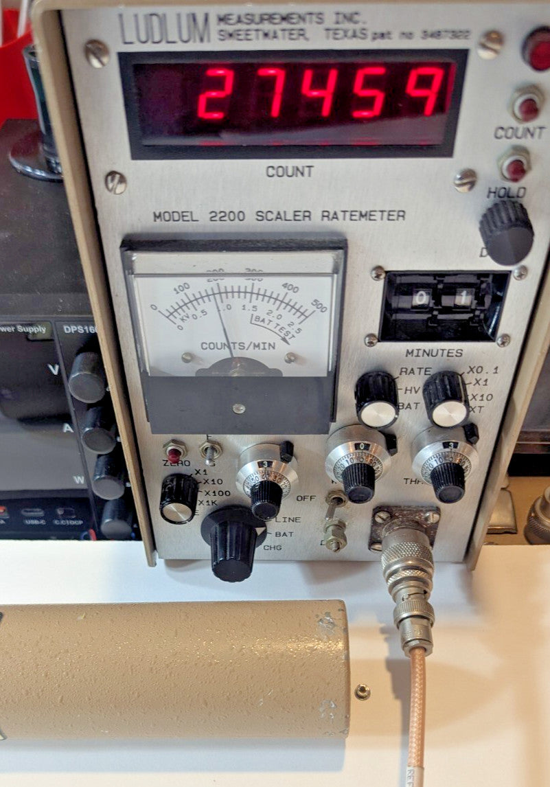 1x Ludlum 44-1 Beta Scintillator Probe, Verified, and GUARANTEED for 1 yr