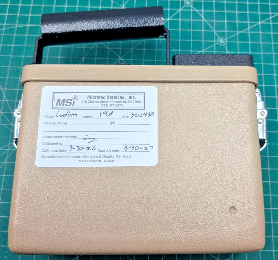 1x Guaranteed & 2026 Calibrated Ludlum Model 19A Alarm Meter With Hard Case
