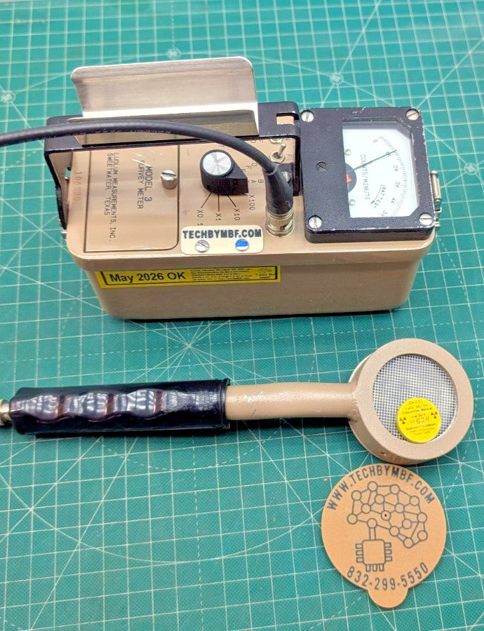 1x CLEAN BNC Ludlum Model 3 Survey Meter CPM 44-9 '26 Calibrated, and GUARANTEED