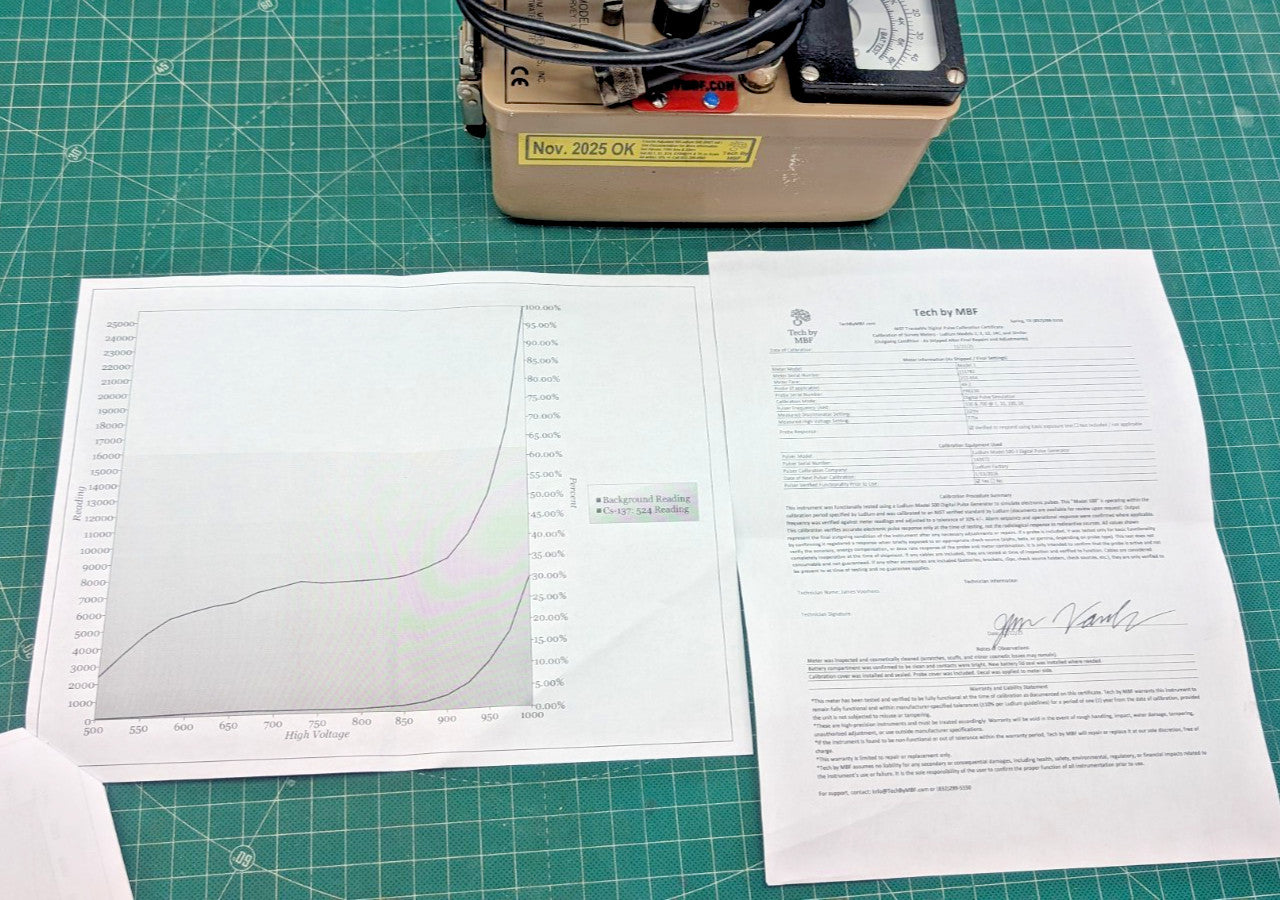 NORM Meter Ludlum Model 3 + 44-2 2026 CALIBRATION!