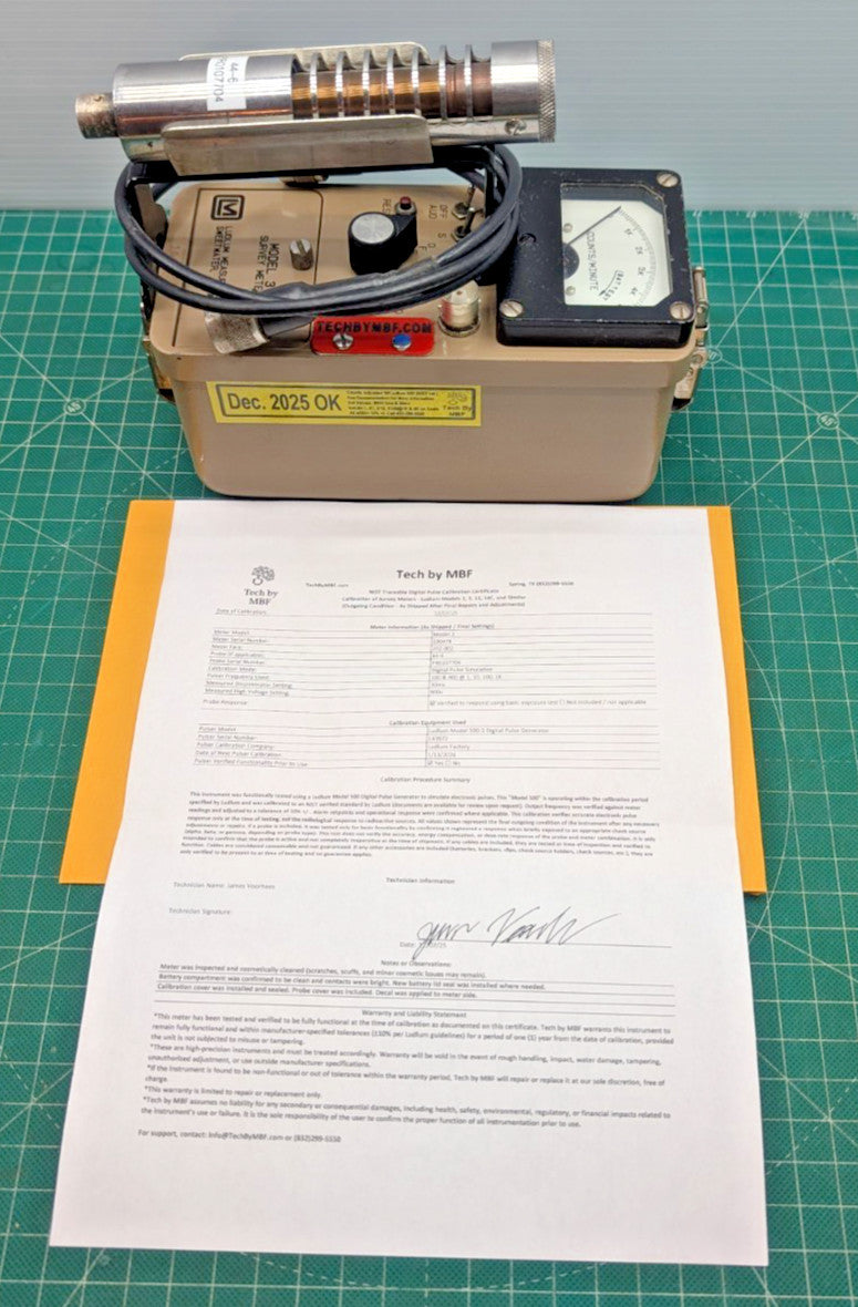 NIST 2025 Calibrated! Ludlum Model 3 + 44-6 Probe Guaranteed for 1 year!