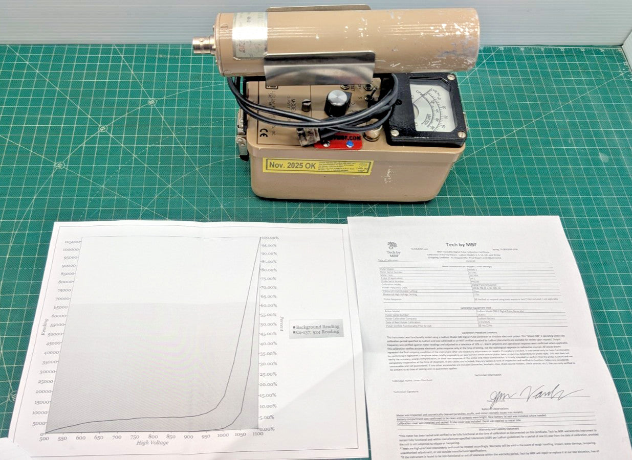 NORM Meter Ludlum Model 3 + 44-2 2026 CALIBRATION!