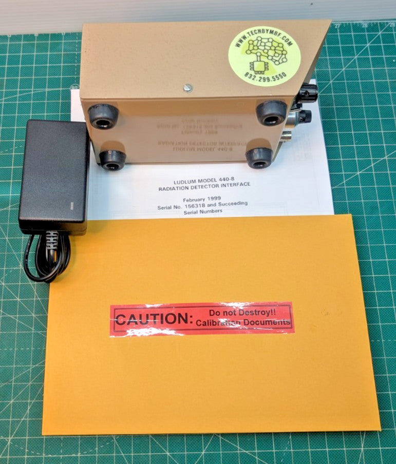 Ludlum Benchtop Rate Meter 440-8 BNC + Data Out + Manuals! Tested + Guarante