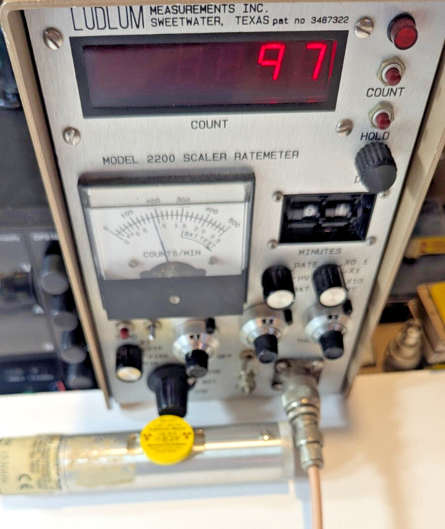 1x Ludlum 44-38 Beta Gamma Adj. Shield Probe, Verified, and GUARANTEED for 1 yr