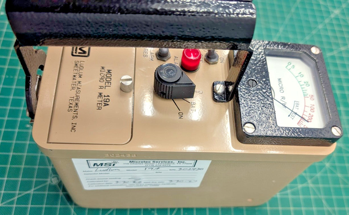 1x Guaranteed & 2026 Calibrated Ludlum Model 19A Alarm Meter With Hard Case