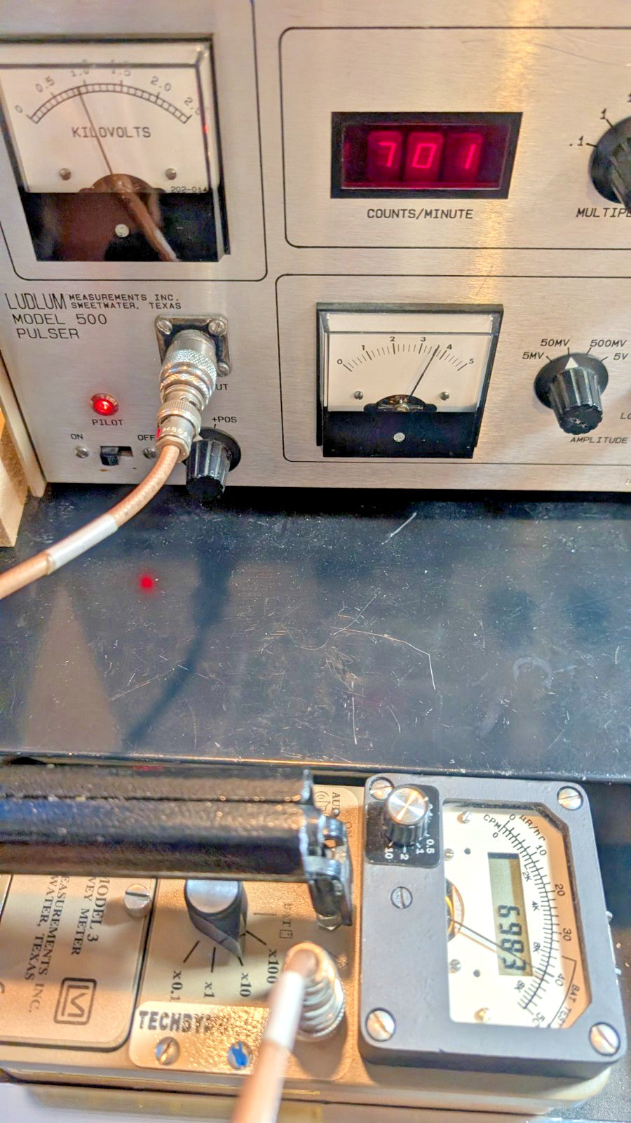 Ludlum Model 3 With Scaler Survey Meter, Verified, and GUARANTEED for 1 yr
