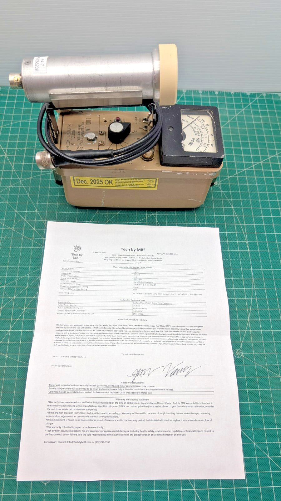NIST 2025 Calibrated! Ludlum Model 3 + 44-7 Probe Guaranteed for 1 year!