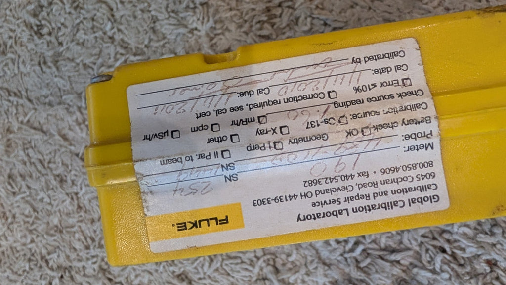 Fluke Victoreen 190 Geiger Counter Meter